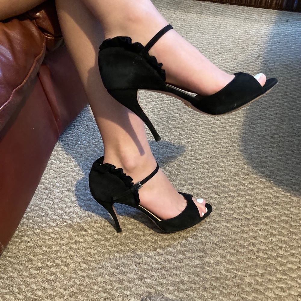 PRADA suede heel sandals open toe camoscio. Italy.